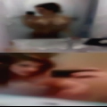 Hands digging through girls