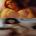 Nude girls running slow-mo